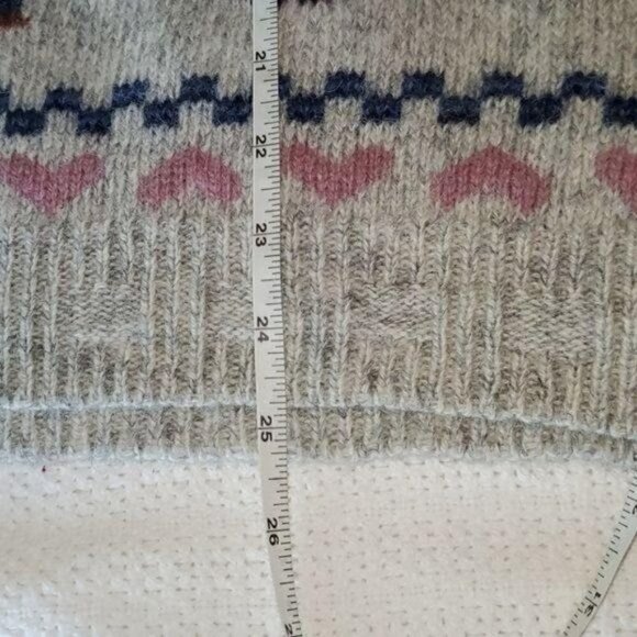 Woolrich Wool Knitted Graphics  Lambs, Bunnies & People LS Sz XL Sweater - Picture 8 of 8